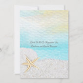 Seaside Beach White Sand Vrijgezellenfeest Kaart (Achterkant)