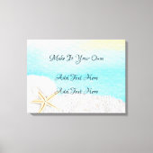Seaside Beach White Sand Wedding Canvas Afdruk (Voorkant)