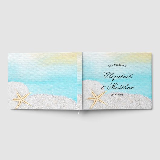 Seaside Beach White Sand Wedding Gastenboek (Volledig)