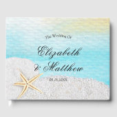 Seaside Beach White Sand Wedding Gastenboek (Voorkant)