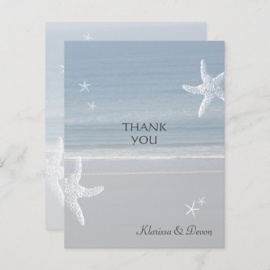 Seaside bedankkaart (Voorkant / Achterkant)