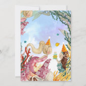 Seaside Birthday Invitation Kaart (Achterkant)