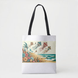 Seaside Breeze & Vliegende vliegers Tote Bag