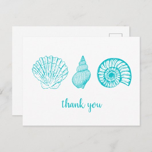 Seaside Briefkaart - Hartelijk dank (Voorkant / Achterkant)
