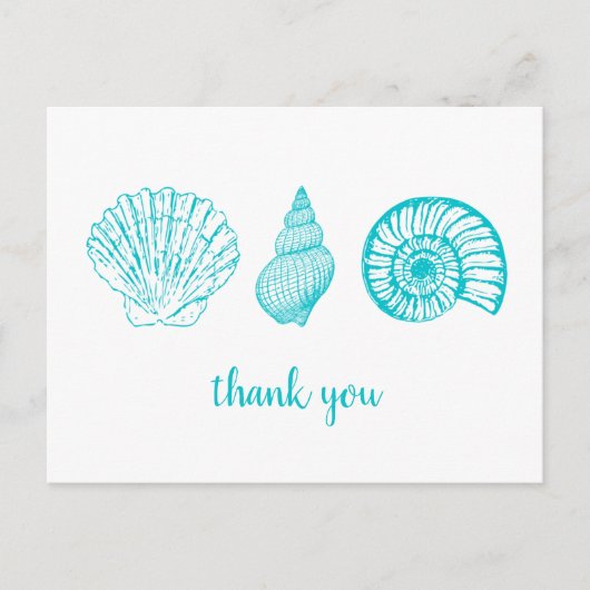 Seaside Briefkaart - Hartelijk dank (Voorkant)