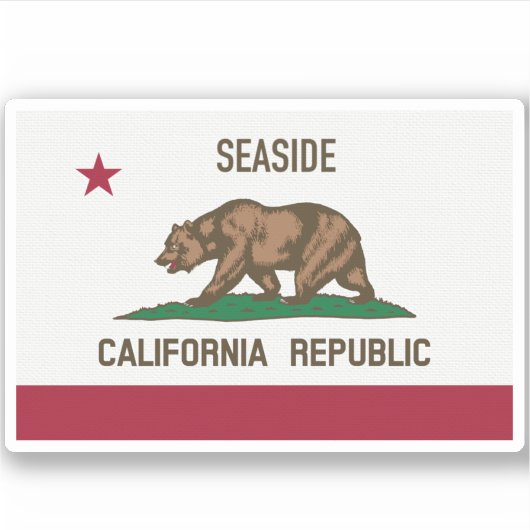 Seaside CA Sticker (Voorkant)