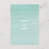 Seaside Celebration Beach Wedding Details cards Informatiekaartje (Achterkant)
