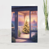 Seaside Christmas Glow Kaart (Voorkant)