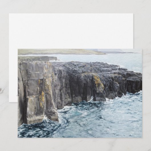 Seaside Cliffs Painting Wenskaart (Voorkant / Achterkant)