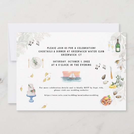 Seaside Coastal Castle | Ontvangst van weddenschap Kaart (Achterkant)