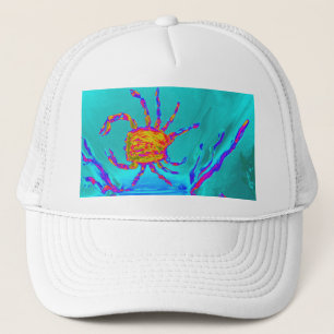 Seaside Cool Crab Trucker Pet