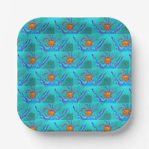 Seaside Cool Crabs Zee Blauw