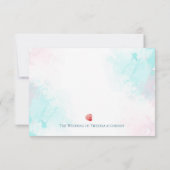 Seaside Coral Reef Response Kaarten RSVP Kaartje (Achterkant)