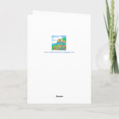 Seaside Cottage Happy Birthday Friend Kaart (Achterkant)