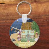 Seaside Cottage-Sleutelhanger Sleutelhanger (Voorkant)