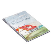 Seaside Cottage Welkom gepersonaliseerd Notitieboek (Rechterzijde)