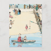 "Seaside Crime" van W Heath Robinson Briefkaart (Voorkant)