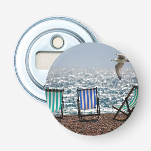 Seaside Deck Stoelen en Zeemeeuw Button Flesopener