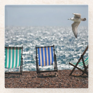 Seaside Deck Stoelen en Zeemeeuw Glazen Onderzetter