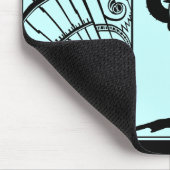 Seaside Deco in Aqua en Geel Muismat (Hoek)