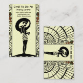 Seaside Deco in Geel en Oranje Visitekaartje (Voorkant / Achterkant)