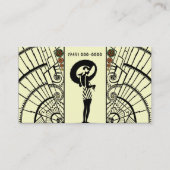 Seaside Deco in Geel en Oranje Visitekaartje (Achterkant)