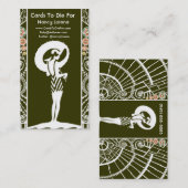 Seaside Deco in Olijf en Sinaasappel Visitekaartje (Voorkant / Achterkant)