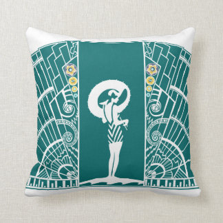 SEASIDE DECO in Turquoise en Yellow Kussen