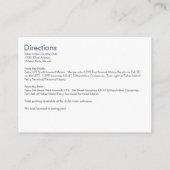 Seaside Dreams Wedding Directions Enclosure Kaart (Achterkant)