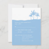Seaside Dreams Wedding RSVP Card (Voorkant)