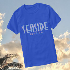 Seaside Florida Deco Typografie Ontwerp T-shirt