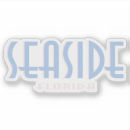 Seaside Florida Deco Typografie Sticker