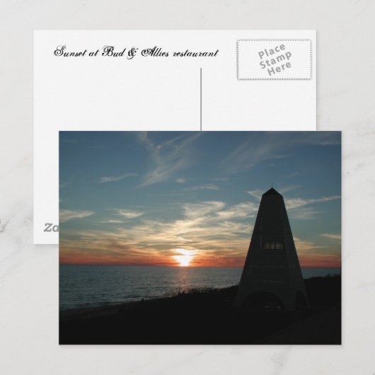 Seaside Florida Sunset Briefkaart (Voorkant / Achterkant)
