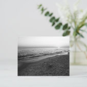Seaside Florida zonsondergang zwart-wit briefkaart (Staand voorkant)