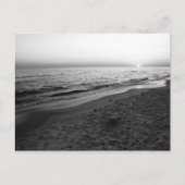 Seaside Florida zonsondergang zwart-wit briefkaart (Voorkant)