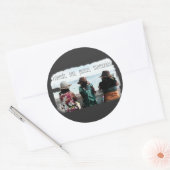 Seaside Friendship Memories Ronde Sticker (Envelop)