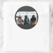 Seaside Friendship Memories Ronde Sticker (Tas)