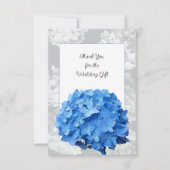 Seaside Garden Blue Hydrangea Flat Dank je wel Bedankkaart (Voorkant)