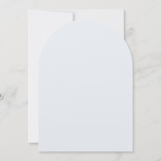 Seaside Garden Blue Wedding Arch Uitnodigingen (Achterkant)