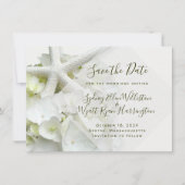 Seaside Garden Save the Date Wedding Announding (Voorkant)