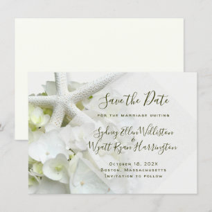 Seaside Garden Save the Date Wedding Announding