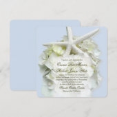 Seaside Garden Square Zomer Huwelijksuitnodiging Kaart (Voorkant / Achterkant)