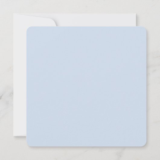 Seaside Garden Square Zomer Huwelijksuitnodiging Kaart (Achterkant)