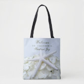Seaside Garden Starfish Beach Weddenschap Welkomst Tote Bag (Voorkant)