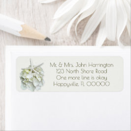 Seaside Garden Starfish Floral Return Address Etiket