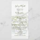 Seaside Garden Starfish Tall White Weduwmenu Menu (Voorkant)