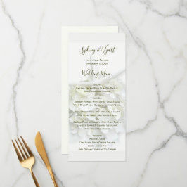 Seaside Garden Starfish Tall White Weduwmenu Menu