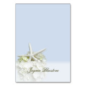 Seaside Garden Tented Place Card Naam Sjabloon Kaart (Voorkant)