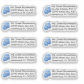 Seaside Garden Wedding Individual Mailing Adres Sticker (Voorkant)