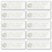 Seaside Garden Wedding Mail Individuele adressen Sticker (Voorkant)